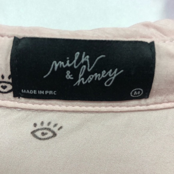 Pink Button Up with Eyes - Picture 5 of 5